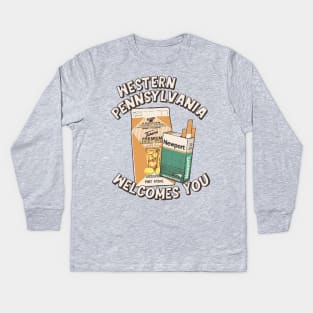 Western Pennsylvania Welcomes You Kids Long Sleeve T-Shirt